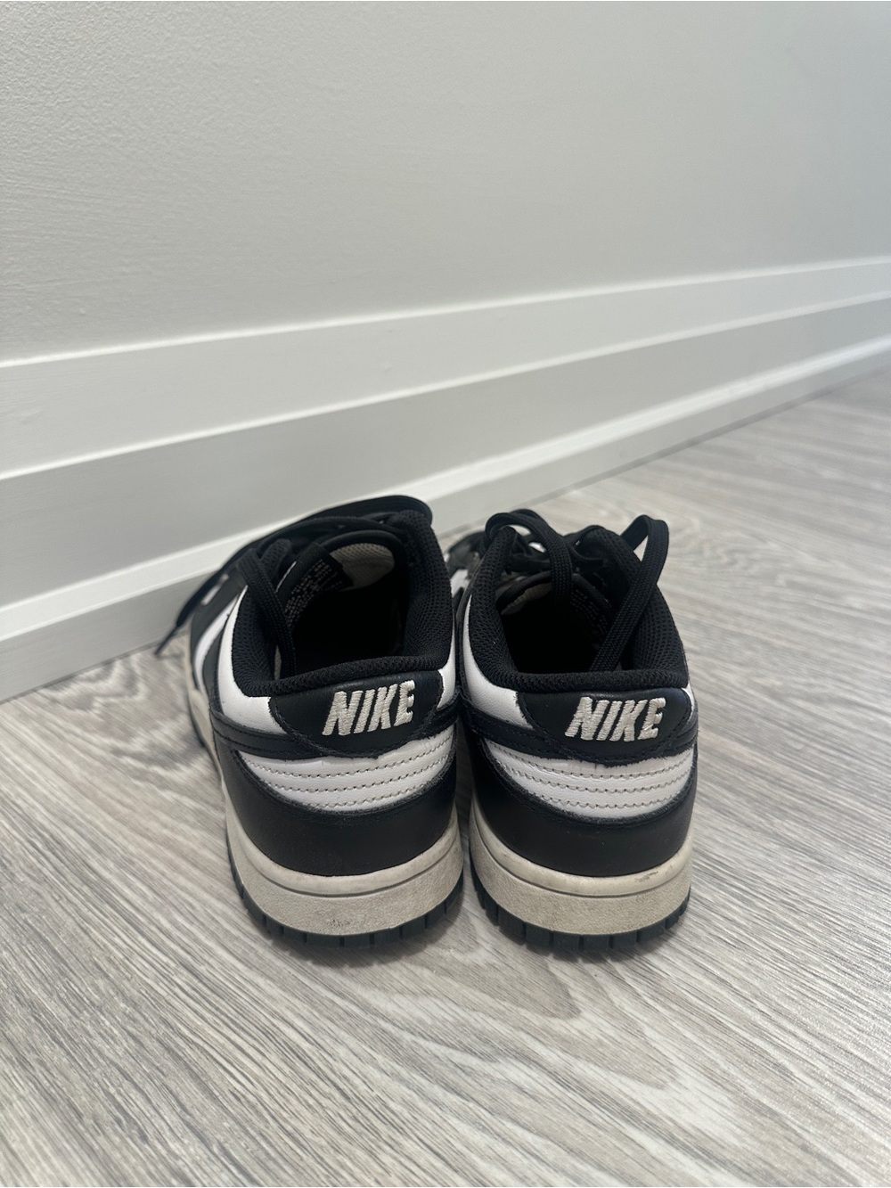 Nike Black & White Low Top Dunk Sneakers - Picture 3 of 4